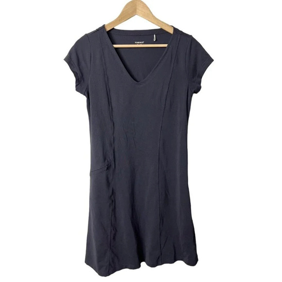 Toad & Co Aquaculture Short Sleeve Dress Gray Stretch Size Small T1772509 Womens - Picture 1 of 7